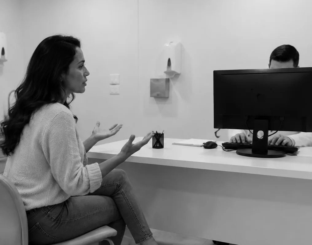 Atendimento médico presencial distante e impessoal